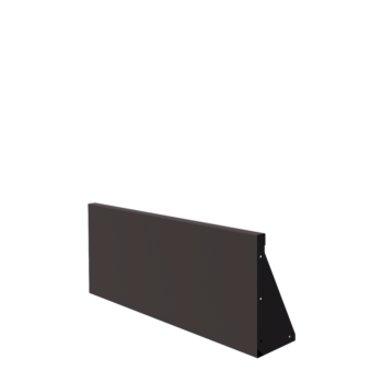 Acél támfal - Egyenes - 100 x 40 cm - RAL7016 matt (antracitszürke)