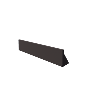 Acél támfal - Egyenes - 150 x 30 cm - RAL7016 matt (antracitszürke)