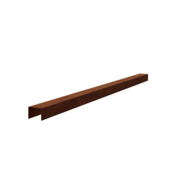 Corten acél u-profil - 5 x 6 x 5 cm - 150 cm