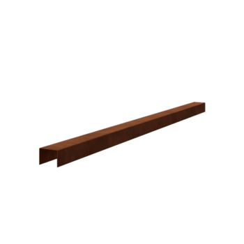 Corten acél fedőprofil 5 x 6 x 5 cm (hossza 240 cm)