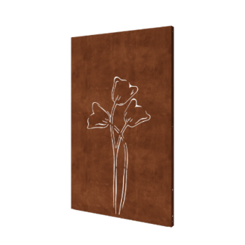 Corten acél panel tulipán szimmetrikus 120 x 6 x 190 cm