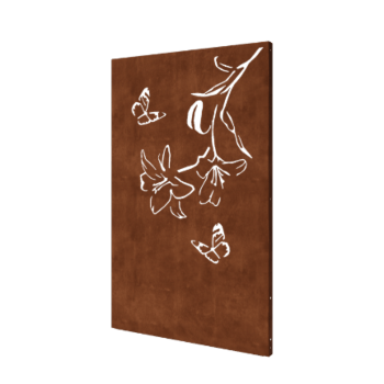 Corten acél panel liliom 120 x 6 x 190 cm