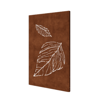Corten acél panel nagy hulló levelek 120 x 6 x 190 cm