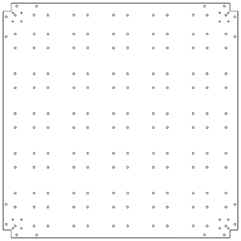 Horganyzott acél fenéklemez - 120 x 120 cm