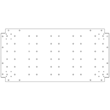 Horganyzott acél fenéklemez - 50 x 100 cm