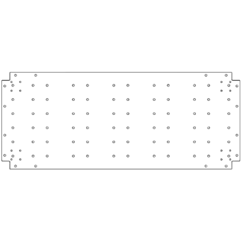 Horganyzott acél fenéklemez - 50 x 120 cm