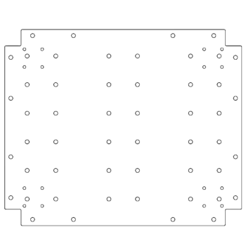Horganyzott acél fenéklemez - 50 x 60 cm