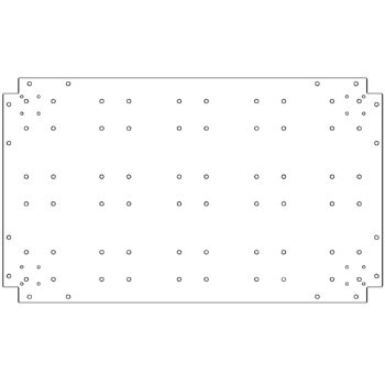 Horganyzott acél fenéklemez - 60 x 100 cm