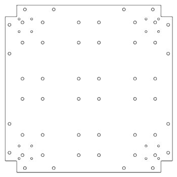 Horganyzott acél fenéklemez - 60 x 60 cm