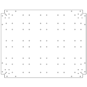 Horganyzott acél fenéklemez - 80 x 100 cm