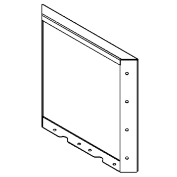 Acél virágláda - Panel - 40 x 40 cm - RAL7016 matt (antracitszürke)