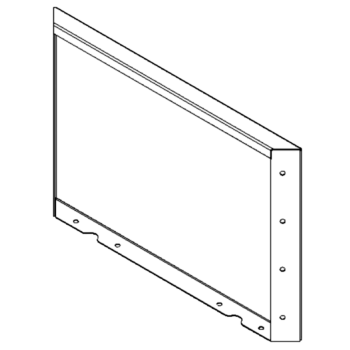 Acél virágláda - Panel - 40 x 60 cm - RAL9010 matt (fehér)
