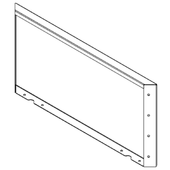 Acél virágláda - Panel - 40 x 80 cm - RAL7016 matt (antracitszürke)