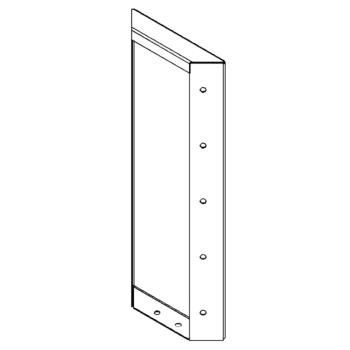 Corten acél virágláda - Panel - 50 x 20 cm