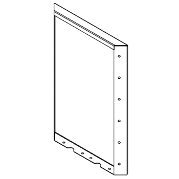 Corten acél virágláda - Panel - 60 x 40 cm