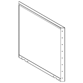 Acél virágláda - Panel - 80 x 80 cm - RAL9010 matt (fehér)
