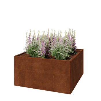 Corten acél virágláda - Négyzet - 120 x 120 x 60 cm - Fenéklemez nélkül Corten acél virágláda - Négyzet - 120 x 120 x 60 cm - Fenéklemez nélkül