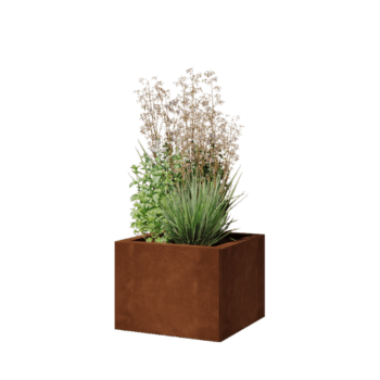 Corten acél virágláda - Négyzet - 40 x 40 x 30 cm - Fenéklemezzel Corten acél virágláda - Négyzet - 40 x 40 x 30 cm - Fenéklemezzel