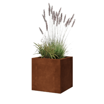 Corten acél virágláda - Négyzet - 40 x 40 x 40 cm - Fenéklemezzel Corten acél virágláda - Négyzet - 40 x 40 x 40 cm - Fenéklemezzel