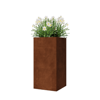 Corten acél virágláda - Négyzet - 40 x 40 x 80 cm - Fenéklemezzel Corten acél virágláda - Négyzet - 40 x 40 x 80 cm - Fenéklemezzel