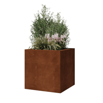 Corten acél virágláda - Négyzet - 50 x 50 x 50 cm - Fenéklemezzel Corten acél virágláda - Négyzet - 50 x 50 x 50 cm - Fenéklemezzel
