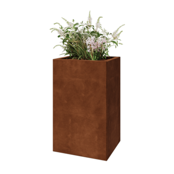 Corten acél virágláda - Téglalap - 50 x 40 x 80 cm - Fenéklemez nélkül