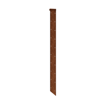 Corten acél virágláda - Sarokelem 180° - 70 cm