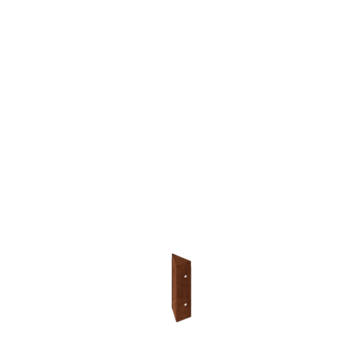 Corten acél virágláda - Sarokelem 90° - 20 cm