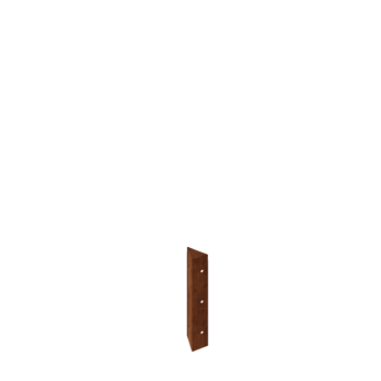 Corten acél virágláda - Sarokelem 90° - 30 cm