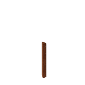 Corten acél virágláda - Sarokelem 90° - 50 cm