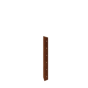 Corten acél virágláda - Sarokelem 90° - 60 cm