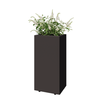 Acél virágláda - Téglalap - 40 x 30 x 80 cm - Más RAL szín - Fenéklemezzel - Lábakkal