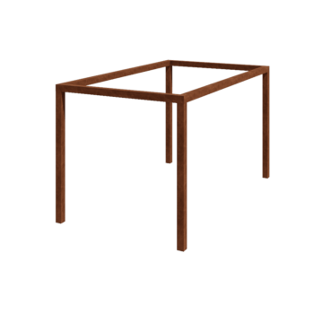 Corten acél pergola - Téglalap - 424 x 250 x 230 cm - Betontalp nélkül