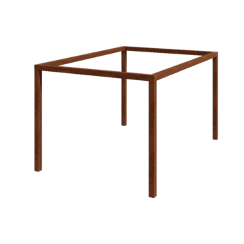 Corten acél pergola - Téglalap - 424 x 300 x 230 cm - Betontalp nélkül