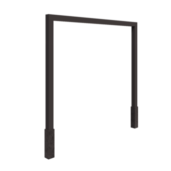 Acél pergola - Egyenes - 300 x 230 cm - Más RAL szín - Betontalppal