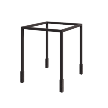 Acél pergola - Négyzet - 274 x 250 x 230 cm - RAL7016 matt (antracitszürke) - Betontalppal