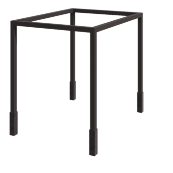 Acél pergola - Négyzet - 324 x 300 x 230 cm - Más RAL szín - Betontalppal