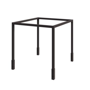 Acél pergola - Négyzet - 324 x 300 x 230 cm - RAL7016 matt (antracitszürke) - Betontalppal