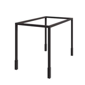Acél pergola - Téglalap - 424 x 250 x 230 cm - RAL7016 matt (antracitszürke) - Betontalppal