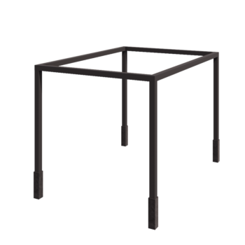 Acél pergola - Téglalap - 424 x 300 x 230 cm - RAL7016 matt (antracitszürke) - Betontalppal