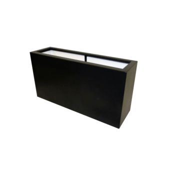 Üvegszálas virágláda - Téglalap alakú - 100 x 30 x 50 cm - Alátéttel