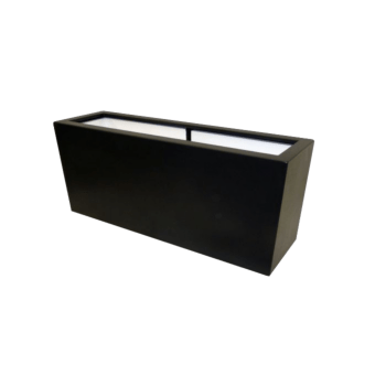 Üvegszálas virágláda - Téglalap alakú - 120 x 30 x 60 cm - Alátéttel