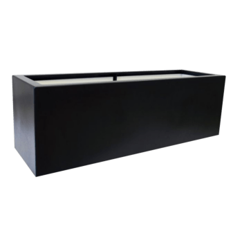 Üvegszálas virágláda - Téglalap alakú - 120 x 40 x 80 cm - Alátéttel