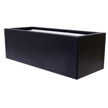 Üvegszálas virágláda - Téglalap alakú - 150 x 50 x 40 cm - RAL9010 matt (fehér) - Alátéttel