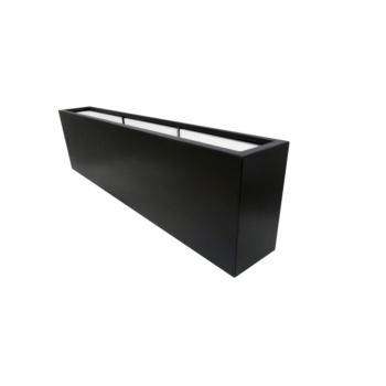 Üvegszálas virágláda - Téglalap alakú - 200 x 30 x 60 cm - RAL9010 matt (fehér) - Alátéttel