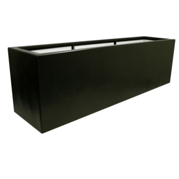 Üvegszálas virágláda - Téglalap alakú - 200 x 50 x 60 cm - RAL9010 matt (fehér) - Alátéttel