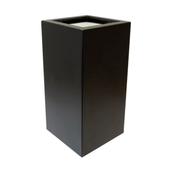 Üvegszálas virágláda - Négyzet - 50 x 50 x 100 cm - Alátéttel