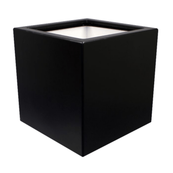 Üvegszálas virágláda - Négyzet - 70 x 70 x 70 cm - Alátéttel