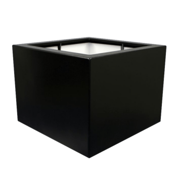 Üvegszálas virágláda - Négyzet - 80 x 80 x 60 cm - Alátéttel
