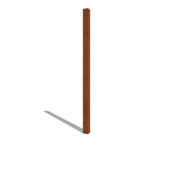 Kerítésoszlop corten acél 200 cm